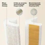 Ущільнювач для дверей та вікон самоклейний 12х9 мм, білий (ціна за 1 м.п.) - Зображення 7